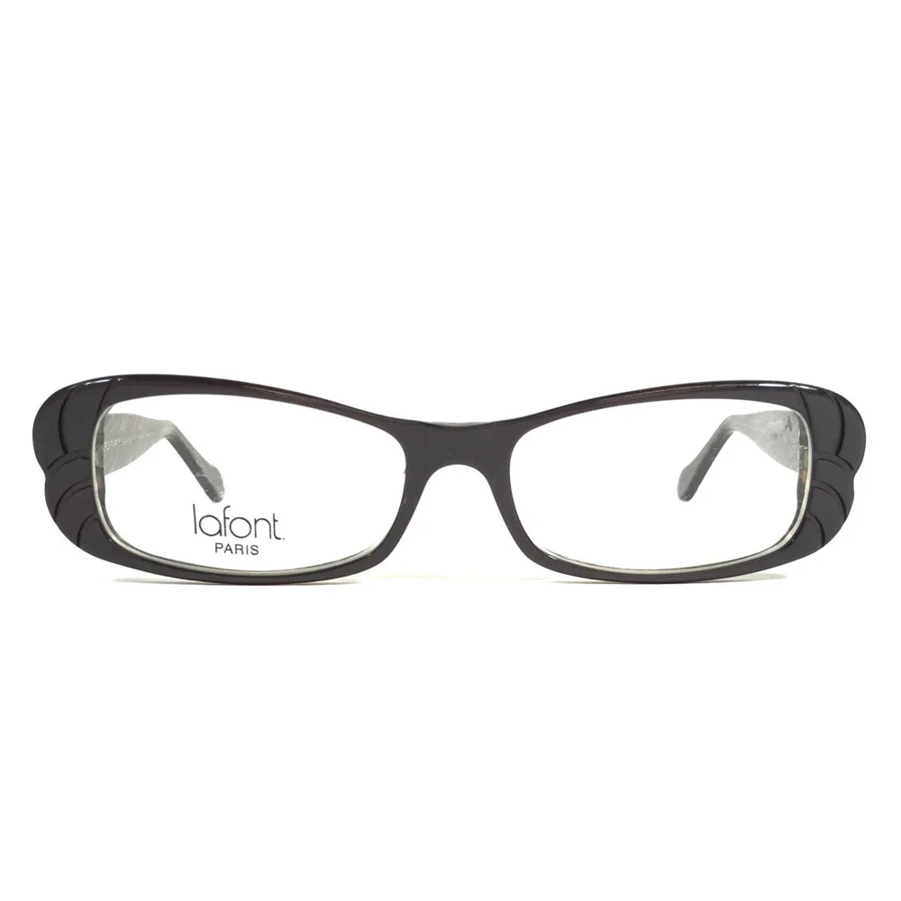 Jean Lafont Eyeglasses Frames GLORIA 283 Dull Purple Tiger Stripes 53-16-140